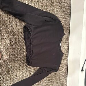 Gymshark Black Cropped Sweatshirt